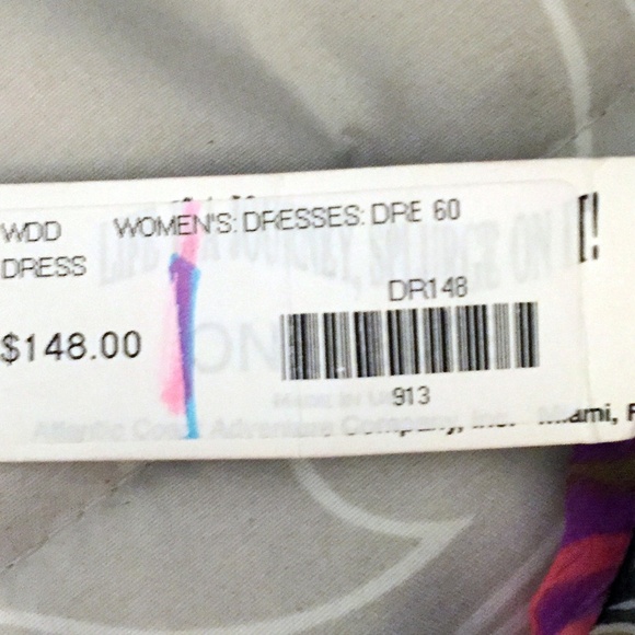 NWT! Nina Piu Sleeveless Colorful Pleated Maxi Dress, V-Neck, Small - Picture 6 of 7